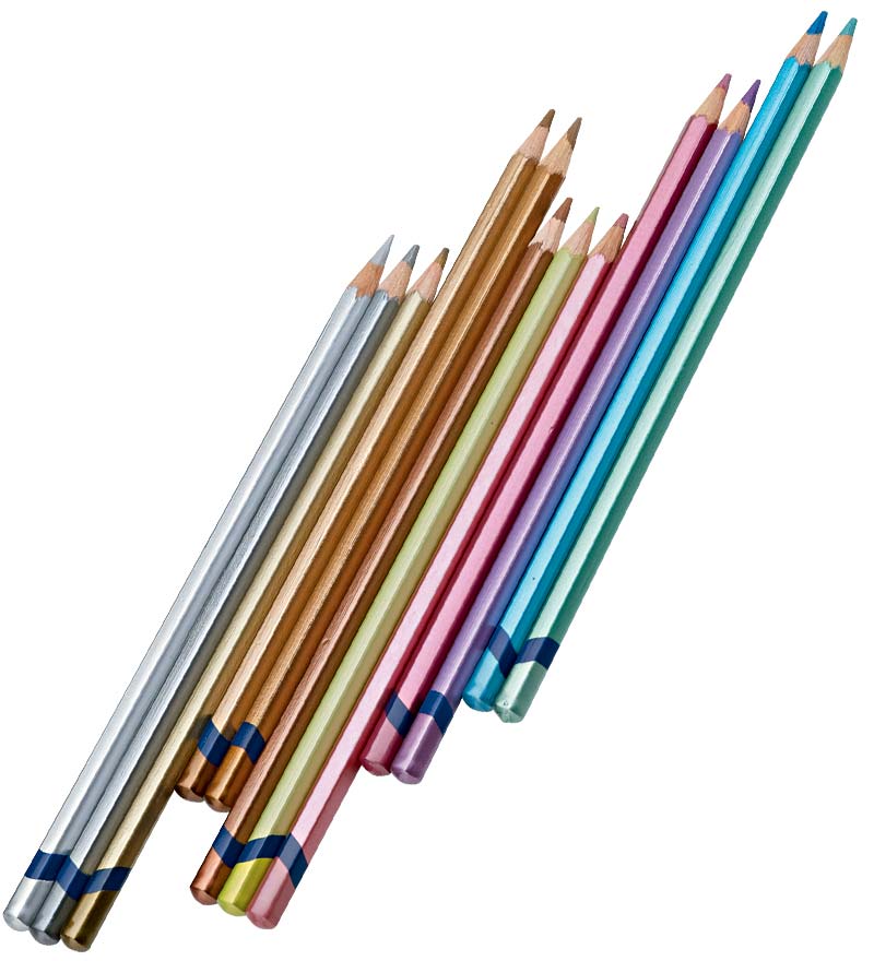Barnes And Noble Punctuate Metallic Pencils 12 Ct