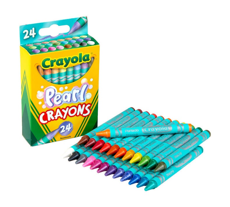 Crayola Pearl and Metallic Crayons at New River Art & Fiber