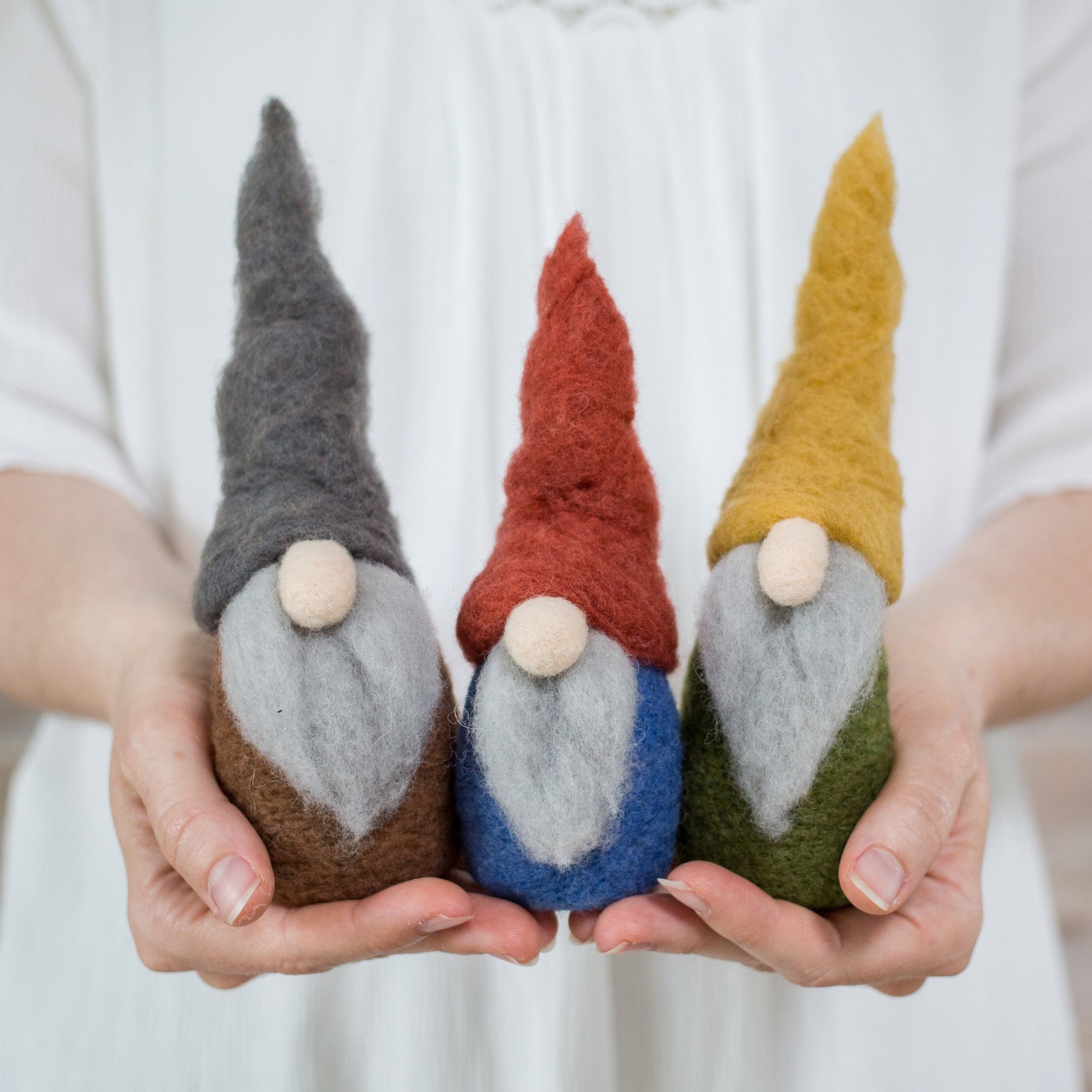 Felted Sky Gnomes Needle Felting Kit at New River Art & Fiber