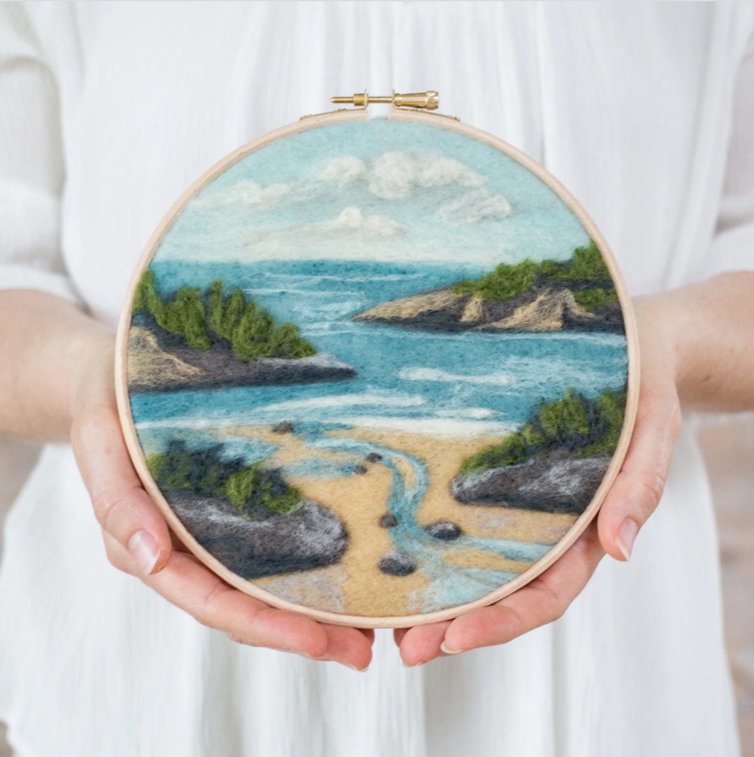 Felted Sky Coastal Waters Needle Felting Kit at New River Art & Fiber New River Art & Fiber