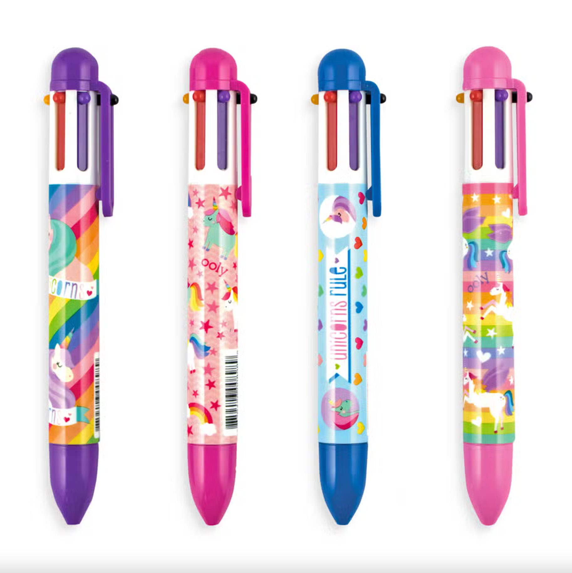 Ooly 6-Click Multicolor Pens (Monsters, Unicorns, Comics) at New