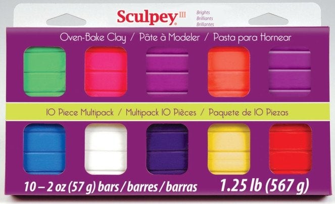 Sculpey Iii Polymer Clay 2oz-Red Hot Red